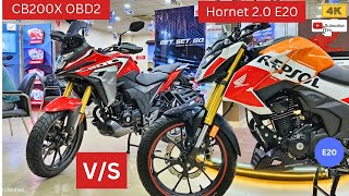 Honda CB200X vs Honda Hornet 20  Know Which Is Better  Hornet 20  CB 200X [upl. by Omidyar]