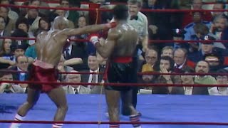 ON THIS DAY  MARVIN HAGLER STOPS PREVIOUSLY UNBEATEN FULGRNCIO OBELMEJIAS FIGHT HIGHLIGHTS [upl. by Skoorb527]