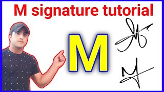 M signature style  M letter signature style  Signature style of my name [upl. by Jerrold897]