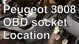 Peugeot 3008 OBD socket location Where’s my diagnostic port [upl. by Repooc]