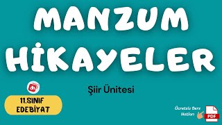 Manzum Hikaye 📌 11Sınıf Edebiyat Şiir Ünitesi  Deniz Hoca PDF📘📕 [upl. by Anitsirt]