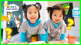 Interview with 2 year old twins Emma and Kate QampA [upl. by Aehsa]