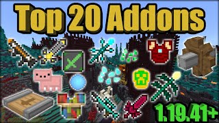 Top 20 Addons 11941 Bedrock Edition Minecraft PE MCPE [upl. by Hoagland103]