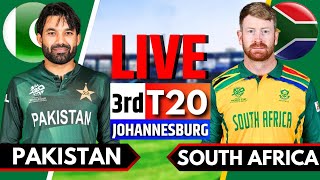 Pakistan vs South Africa 3rd T20  Live Cricket Match Today  PAK vs SA Live Match Today PAK vs SA [upl. by Octavius]