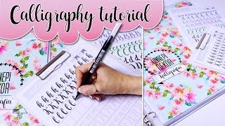 Calligraphy writing Tutorial for beginners  Kalligráfia kezdőknek [upl. by Rekab]