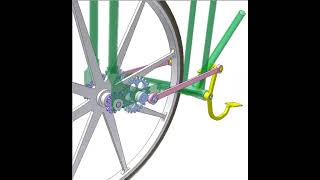 Chainless Bike With 4 Bar Linkages [upl. by Selrac]