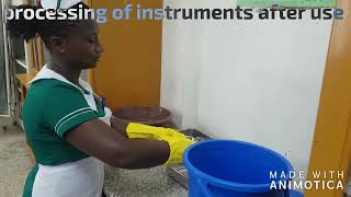 processing of instrument after use nursingart247 [upl. by Auoy613]