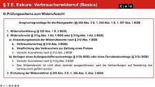 Schuldrecht BT – Folge 13 Mietrecht und Verbraucherwiderruf Wertersatz beim Widerruf [upl. by Hussar161]