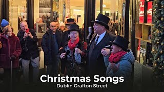 Sean Boland a Brown Thomas Doorman serenading people of Grafton Street with some Christmas songs [upl. by Leandre]