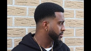 HOW TO CUT A LOW BALD FADE with AFRO  barberjdub [upl. by Nayk]