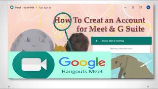 How to Create G Suite account for Google Meet Hangout In Hindi step by Step For Live Classes [upl. by Janka]