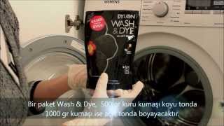 Çamaşır Makinesinde Kumaş BoyamaDylon Kumaş BoyasıDylon Wash amp Dye kumaşboyama [upl. by Delp47]