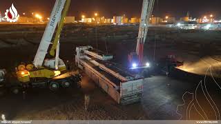 وصول شحنة المبادلات هوائية لمصفى الناصرية Arrival of air exchanger shipment to Nasiriyah refinery [upl. by Kcirde]