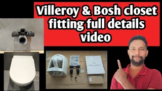 Villeroy amp Bosh closet fitting full details video in Malayalam villeroyboch geberit [upl. by Aryajay]