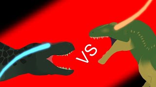 tyrannosaurus rex vs acrocanthosaurus sticknodes [upl. by Nolte350]