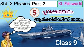 Plavakshamabalam class 9 Chapter 5 Part 2 9th std physics 2024 new syllabus malayalam പ്ലവക്ഷമബലം [upl. by Suzanna]