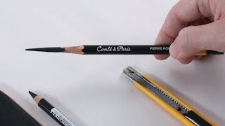 Sharpening a Charcoal Pencil [upl. by Tloh799]