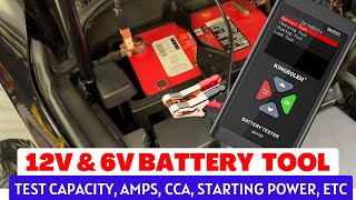 How to Test Car 12V Battery or Golf Cart 6V [upl. by Ecirual]