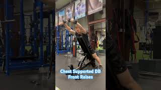 Chest Supported DB Front Raises [upl. by Rramed]