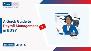 A Quick Guide to Payroll Management in BUSY English  Payroll in BUSY [upl. by Carlo]