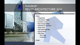 StairsampShaft  Revit quotArabic Tutorial for beginnersquot Lecture 6 شرح ريفيت معماري للمبتدئين [upl. by Aredna431]