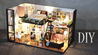 DIY Miniature Dollhouse Kit  Literary Utopia  Duplex Apartment  Relaxing Satisfying Video [upl. by Nazay808]