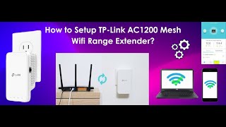 How to Setup TPLink AC1200 Mesh WiFi Range Extender  StepbyStep Guide [upl. by Phenice]