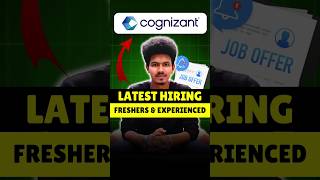 Cognizant Hiring  IT Job Opportunities for Freshers and Experienced shorts viral cognizant [upl. by Lyman]