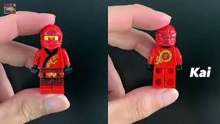 LEGO Ninjago Kai Fire Motor and Zane Ice Car Speed ​​​​Build [upl. by Tessler879]