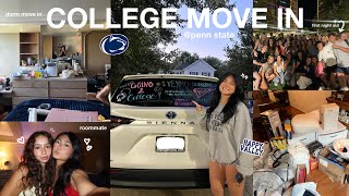 COLLEGE MOVE IN vlog penn state  ep 1 [upl. by Silvie]