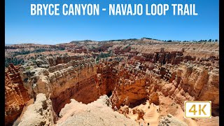 Bryce Canyon  Navajo Loop Trail  Hike  Full Tour  4K [upl. by Galateah225]