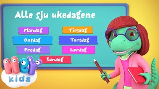 Ukedager på Norsk sang  HeyKids  Barnesanger på Norsk [upl. by Melanie]