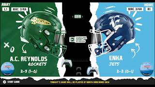 AC Reynolds Football Game Highlights vs Enka 2024 [upl. by Siloa]