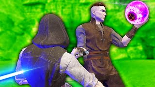 LIGHTSABER Duels in Multiplayer Get CRAZY  Blade and Sorcery VR Mods Star Wars [upl. by Silrac]