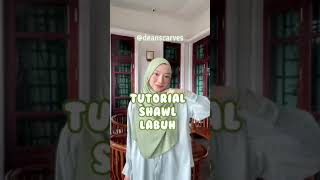 tutorial shawl labuh depan belakang 🥀😍 [upl. by Spiegleman730]