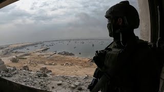 Exército israelense afirma que tem controle operacional do porto de Gaza  AFP [upl. by Faustus569]