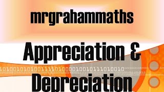 National 5 Maths Percentages  Appreciation amp Depreciation [upl. by Folberth]