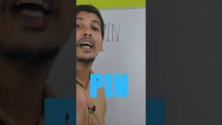 PIN Full Form  Abbreviation  PIN Full Meaning shortsvideo english shorts [upl. by Airamanna]