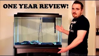 AQUEON 65 GALLON AQUARIUM ONE YEAR REVIEW [upl. by Nnylsor727]