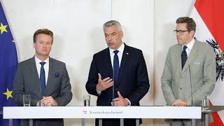 Pressekonferenz über den Austausch von Wirtschaftstrategien [upl. by Nikolaos]