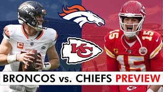 Broncos vs Chiefs Preview Injury News Predictions amp Analysis  NFL Week 10 [upl. by Nairred97]