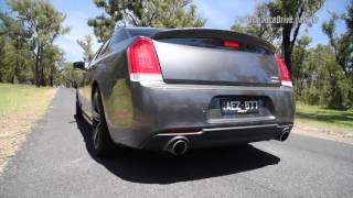 2016 Chrysler 300 SRT 8spd 0100kmh 14 mile amp engine sound [upl. by Townshend]