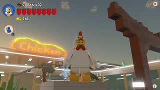 LEGO Worlds  LEGO Worlds – The first largest chicken restaurant in LEGO Worlds 2024 [upl. by Lander]