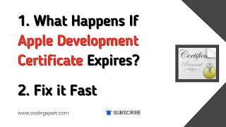 What Happens If Your Apple Development Certificate Expires amp How to Fix It [upl. by Nongim]