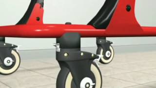 Rifton Pacer Gait Trainer Video Part 7 The Casters [upl. by Aivek]