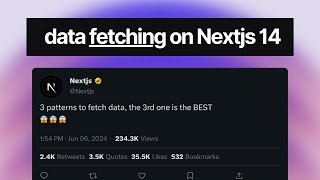 Fetching Data with Nextjs  3 Different Patterns [upl. by Balbur]