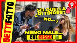 quotAbbiamo matchato su Tinder No Meno Malequot  Detto Fatto Ep37  Candid Camera  theShow [upl. by Frohman]