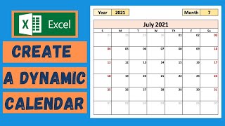 Create a Calendar in Excel  Tutorial [upl. by Dachia]