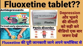 Fluoxetine tablets ip 10 mg20mg usesside effects and all details in hindi [upl. by Secunda]