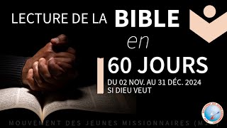 LECTURE DE LA BIBLE EN 60 JOURS  JOUR 9 NOMBRES 5 A  FR NEFTALI DUMAS [upl. by Ybba]